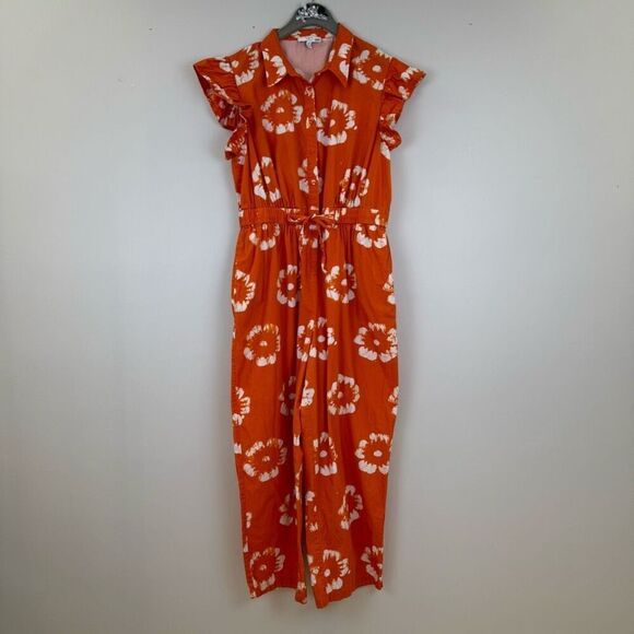 Busayo x RTR Orange Ruffle Jumpsuit 💙 - Picture 5 of 10